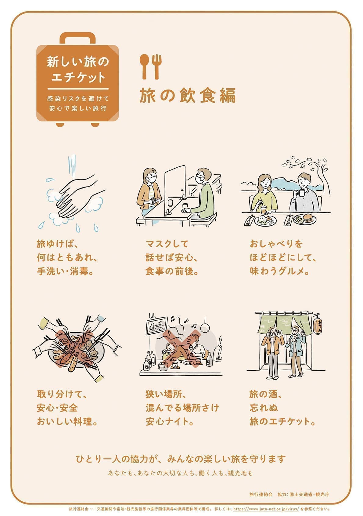新しい旅のエチケット飲食編図